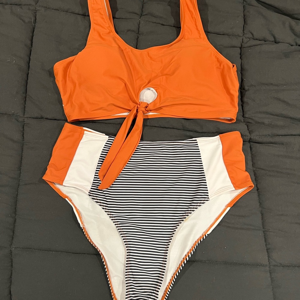 SHEIN Orange Bikini Set
